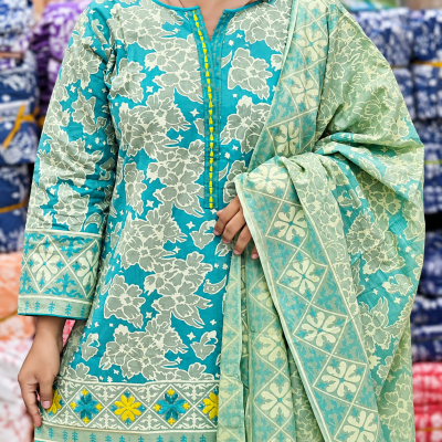 Puja Special Premium Cotton Three-Piece Collection